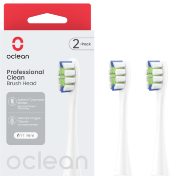 OCLEAN Professional Clean ,wymienne końcówki do szczoteczki sonicznej, Białe,kompozycja-2