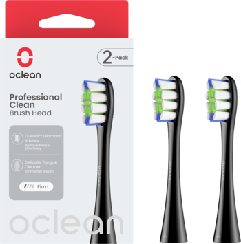 OCLEAN Professional Clean ,wymienne końcówki do szczoteczki sonicznej, Czarne,kompozycja-2