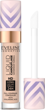 EVELINE COSMETICS Liquid Camouflage ,korektor, nr 2.5 Light Peach,kompozycja-2
