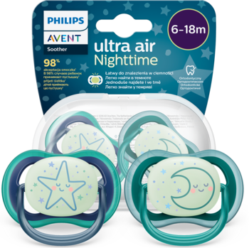 PHILIPS AVENT ,smoczek ultra nighttime air 6-18 m,kompozycja-2