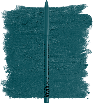 NYX Vivid Rich automatyczna kredka do oczu Aquamarine Dream na intensywnej, morskiej smudze koloru.