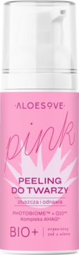ALOESOVE Pink ,peeling do twarzy, złuszczająco-odnawiający,kompozycja-2