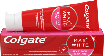 COLGATE Max White Bye Bye Stains,pasta do zębów usuwająca przebarwienia powierzchniowe, wybielająca,kompozycja-2