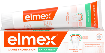 ELMEX Caries Protection Extra Fresh,pasta do zębów przeciw próchnicy, odświeżająca oddech,kompozycja-2