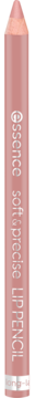 Vertical view of a nude pink Essence Soft & Precise Lip Pencil, shade 302 Heavenly, with matte finish.