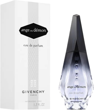 Givenchy Ange ou Démon woda perfumowana 30ml, flakon z gradientem szarości i bieli obok białego pudełka.