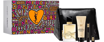 YVES SAINT LAURENT Libre ,zestaw dla kobiet, woda perfumowana 50 ml + balsam do ciała 50 ml + tusz do rzęs + kosmetyczka,kompozycja-2