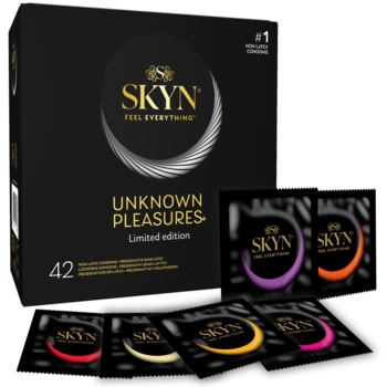 SKYN ,prezerwatywy Unknown Pleasures+,kompozycja-2