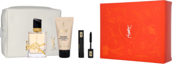 YVES SAINT LAURENT Libre ,zestaw dla kobiet, woda perfumowana 50 ml + balsam do ciała 50 ml + tusz do rzęs 2 ml + kosmetyczka,kompozycja-2