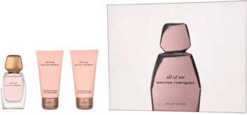 NARCISO RODRIGUEZ All Of Me ,zestaw dla kobiet, woda perfumowana 50 ml + balsam do ciała 50 ml + żel pod prysznic 50 ml,kompozycja-2