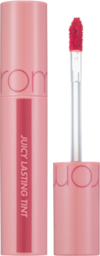 ROM&ND Juicy Lasting Tint ,błyszczyk do ust, mocno napigmentowany, nr 25 Bare Grape,kompozycja-2
