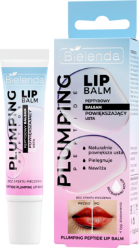BIELENDA Plumping Peptide,balsam powiększający usta, peptydowy, bez efektu pieczenia, Bezbarwny,kompozycja-2
