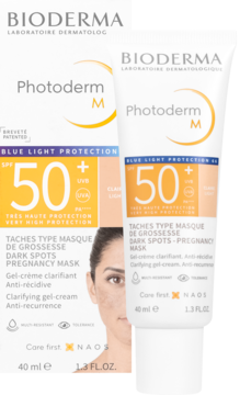 BIODERMA Photoderm M,krem do twarzy SPF50+, matujący, dla skóry z tendencją do przebarwień, jasna karnacja,kompozycja-2