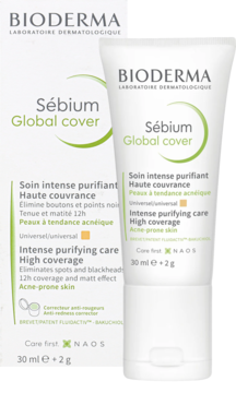 BIODERMA Sébium Global Cover,korektor przeciw zaczerwienieniom i podkład kryjący,kompozycja-2