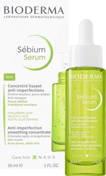 BIODERMA Sébium ,serum do twarzy, wygładzające, przeciw niedoskonałościom,kompozycja-2