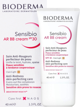 BIODERMA Sensibio AR,krem BB SPF30, do skóry z problemami naczynkowymi,kompozycja-2