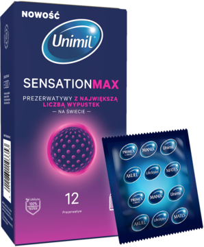 UNIMIL Sensation Max ,prezerwatywy,kompozycja-2