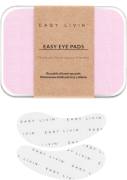 EASY LIVIN' Easy Eye Pads ,płatki pod oczy wielorazowe, silikonowe,kompozycja-2