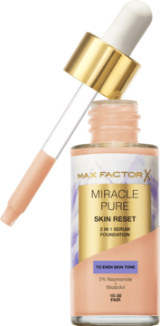 MAX FACTOR Miracle Pure Skin Reset,podkład do twarzy, z serum, 2w1, nr 10-30 Fair,kompozycja-2