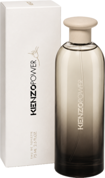 Kenzo Power męska woda toaletowa 75ml w smukłej butelce z brązowym gradientem i białym pudełkiem, przód.