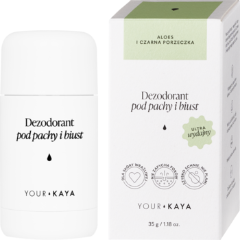 YOUR KAYA ,dezodorant w sztyfcie, pod pachy i biust, Aloes i Porzeczka,kompozycja-2