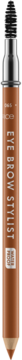 Pionowa dwustronna kredka Catrice Eye Brow Stylist 065 Authentic Auburn ze szczoteczką na końcu.