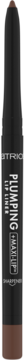 Czarno-brązowa konturówka Catrice Plumping Lip Liner Chocolate Lover, pionowo, satynowo-matowe wykończenie.