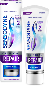SENSODYNE Clinical Repair Active White,pasta do zębów na nadwrażliwość, wybielająca,kompozycja-2