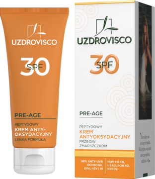 UZDROVISCO Pre-Age ,krem do twarzy, peptydowy, antyoksydacyjny, SPF30, lekka formuła,kompozycja-2