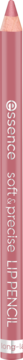 Pionowy widok różowej kredki Essence Soft & Precise Lip Pencil 202 z zaostrzoną końcówką i matowym wykończeniem.