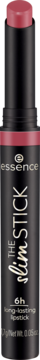 Essence The Slim Stick długotrwała szminka w odcieniu The Pinkdrink, różowa, z wysuniętą końcówką, widok z przodu.