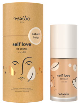 RESIBO Self Love ,krem BB, Natural Beige,kompozycja-2