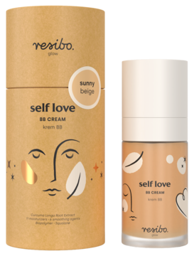 RESIBO Self Love ,krem BB, Sunny Beige,kompozycja-2