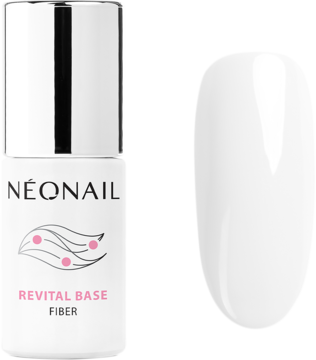 NEONAIL Revital Base Fiber ,baza hybrydowa, Milky Cloud,kompozycja-2