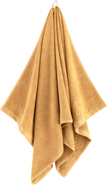 ZWOLTEX Fir ,ręcznik 100% bawełna egipska, Złoty, wym. 70x140 cm,kompozycja-2