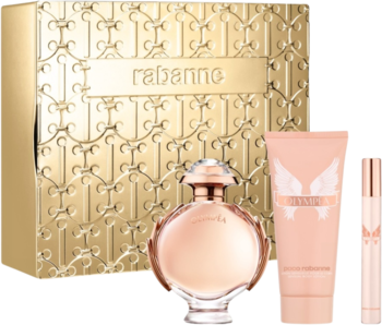 PACO RABANNE Olympea ,zestaw dla kobiet, woda perfumowana 80 ml + 10 ml + balsam do ciała 100 ml,kompozycja-2