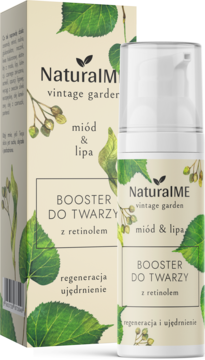 NATURALME Vintage Garden ,booster do twarzy, z retinolem, Miód i Lipa,kompozycja-2