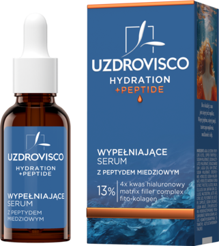 UZDROVISCO Hydration + Peptide ,serum do twarzy, wypełniające, z peptydem miedziowym,kompozycja-2