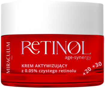 MIRACULUM Retinol Age-Synergy,krem do twarzy, aktywizujący, z 0,05% Retinolem, na noc,kompozycja-2