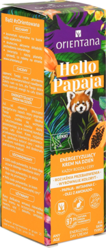 ORIENTANA Hello Papaja ,krem do twarzy, energetyzujący, na dzień,kompozycja-2