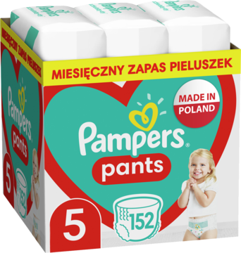 PAMPERS Pants ,pieluchomajtki, rozm.5, 12-17kg,kompozycja-2