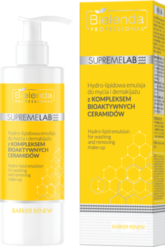 BIELENDA PROFESSIONAL SupremeLab Barrier Renew,emulsja do mycia twarzy, hydro-lipidowa, z kompleksem bioaktywnych ceramidów,kompozycja-2
