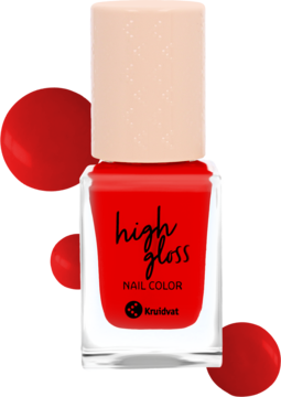 HIGH GLOSS ,lakier do paznokci, nr 150 Everlasting Red,kompozycja-2
