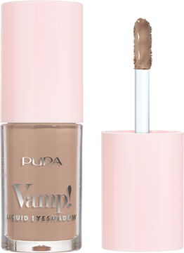 PUPA MILANO Vamp! ,cień do powiek, w płynie, nr 007 HazelMatte,kompozycja-2