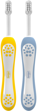 CHICCO ,szczoteczka do zębów dla dzieci 6-36m, Indigo+złota,kompozycja-2