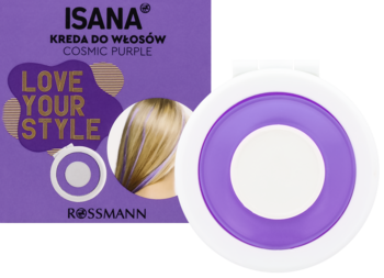 ISANA Love Your Style ,kreda do włosów, zmywalna, Cosmic Purple,kompozycja-2
