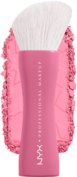 NYX PROFESSIONAL MAKEUP Buttermelt ,pędzel do różu,kompozycja-2