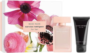 NARCISO RODRIGUEZ Musc Nude ,zestaw dla kobiet, woda perfumowana 50ml + balsam do ciała 50ml,kompozycja-2