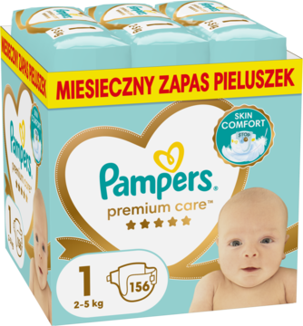 PAMPERS Premium Care ,pieluchy, 2-5kg, rozmiar 1;,kompozycja-2