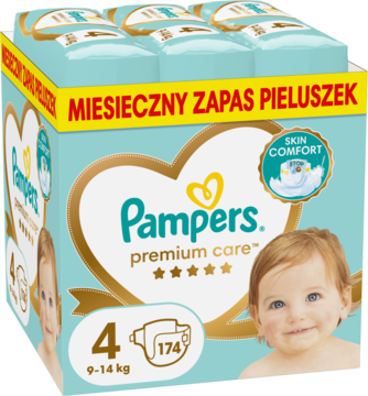 PAMPERS Premium Care ,pieluchy, 9-14kg, rozmiar 4;,kompozycja-2